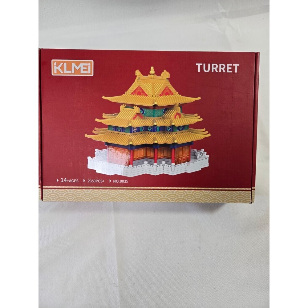 Chinese Architecture Turret Forbidden City Micro Building Blocks Set KLMEi NOB